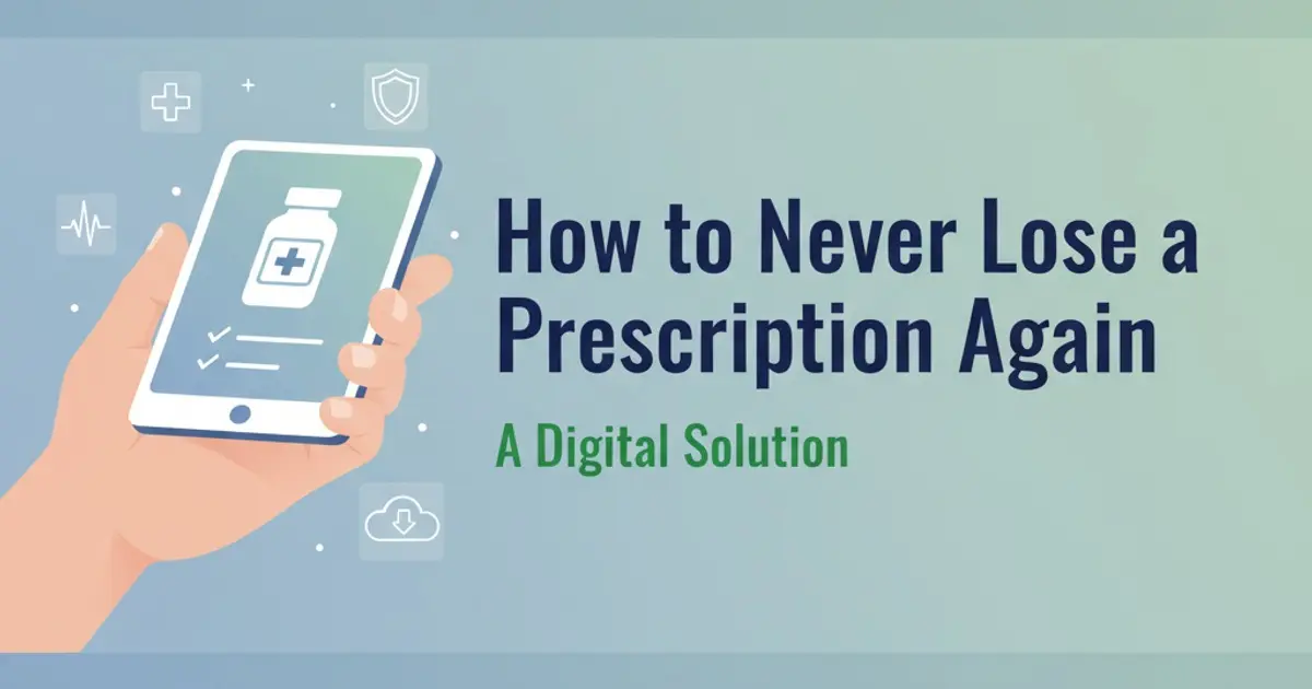 Never Lose a Prescription Again! Simple Tips for India