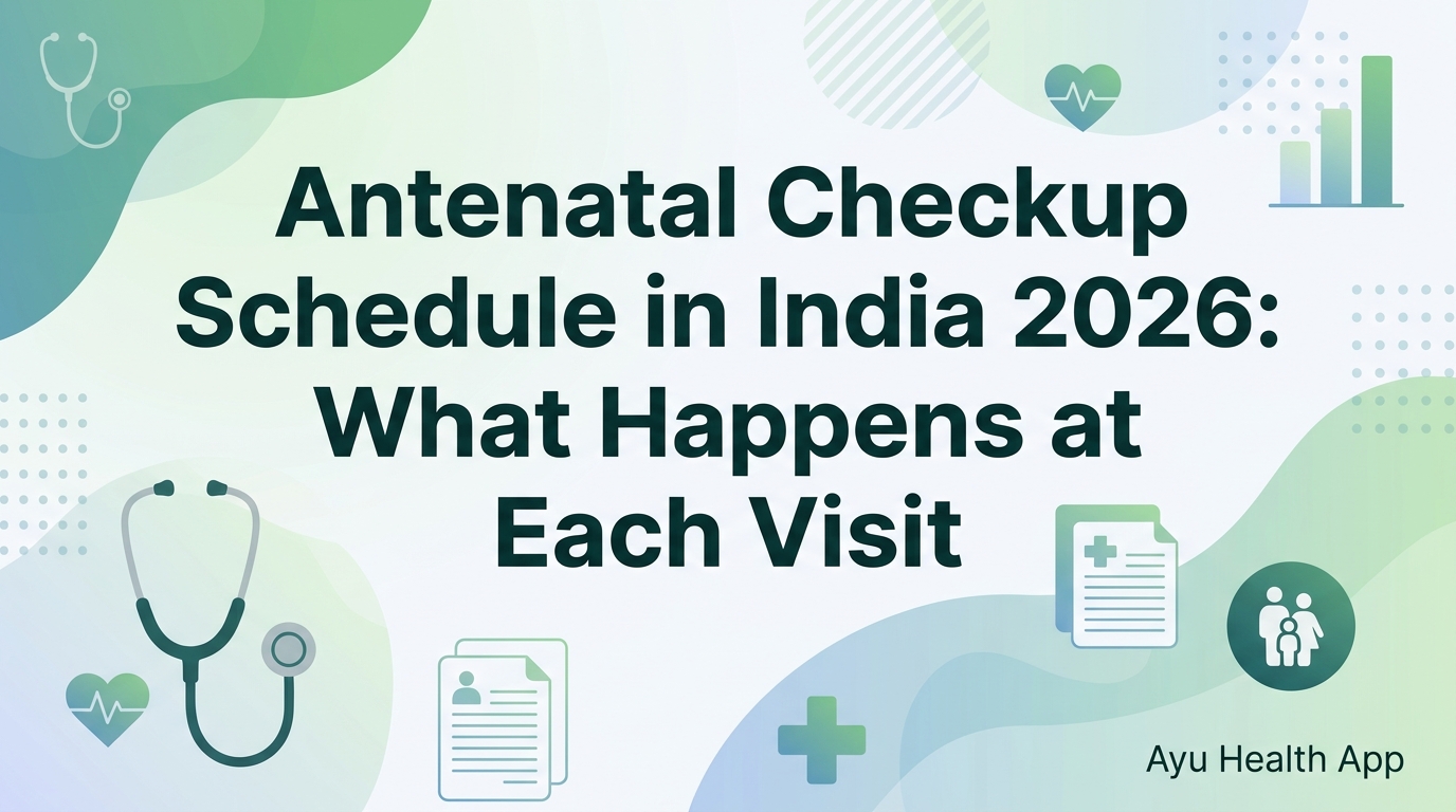 Antenatal Checkup Schedule in India 2026: What Happens at Each Visit