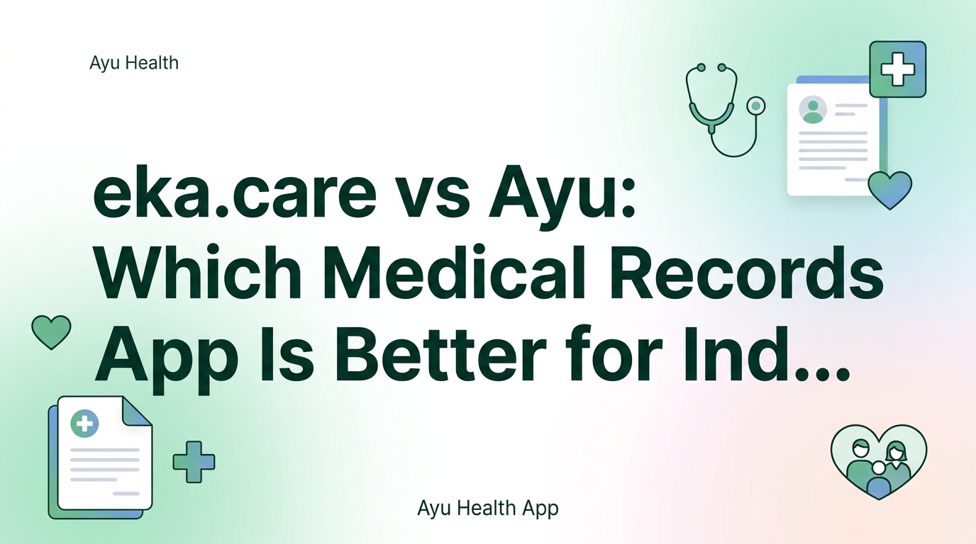 eka.care vs Ayu: Which Medical Records App Is Better for Indian Families? (2026)