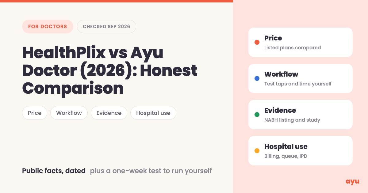 HealthPlix vs Ayu Doctor (2026): Honest Comparison thumbnail